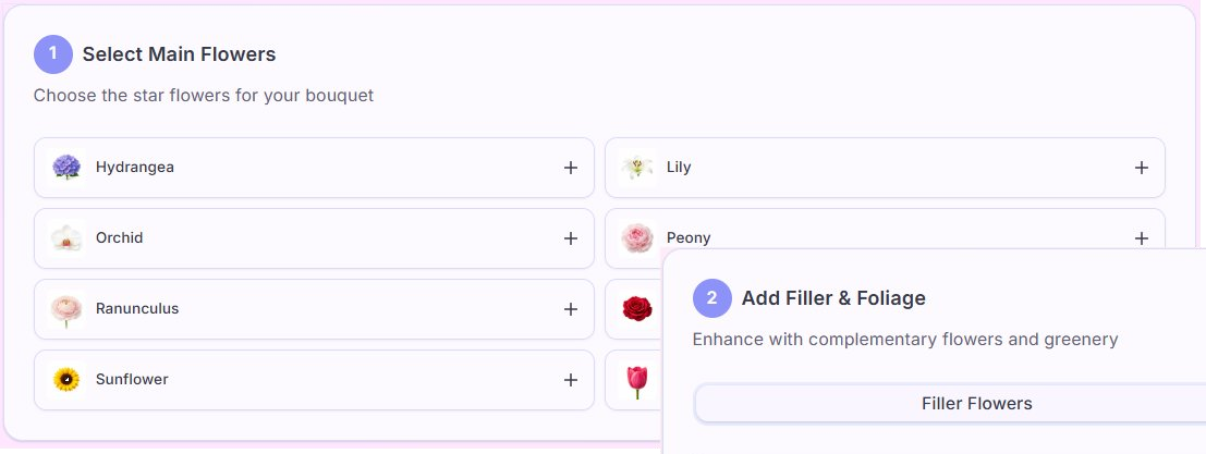 Select main flowers